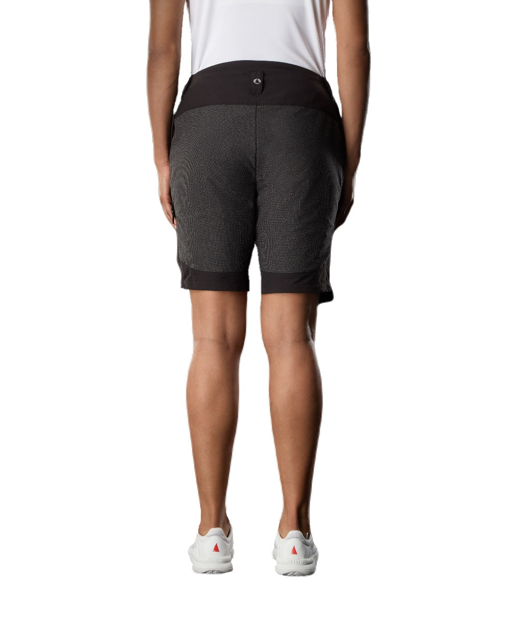Black Coloured Musto Womens Performance Stretch Shorts on White Background
