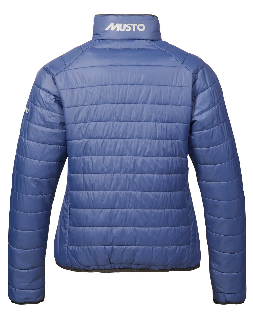 Dark Cobalt Coloured Musto Womens Primaloft Jacket On A White Background 