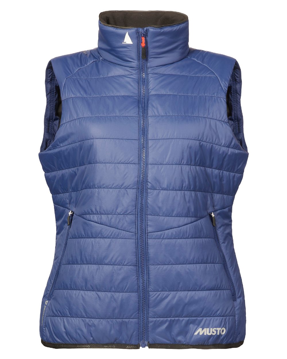 Dark Cobalt Coloured Musto Womens Primaloft Vest On A White Background 