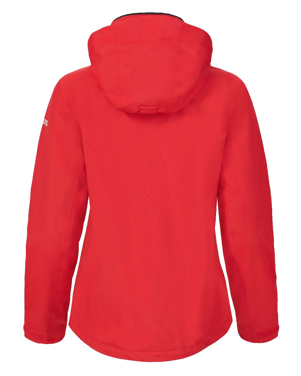 True Red Coloured Musto Womens Sardinia Jacket on White Background
