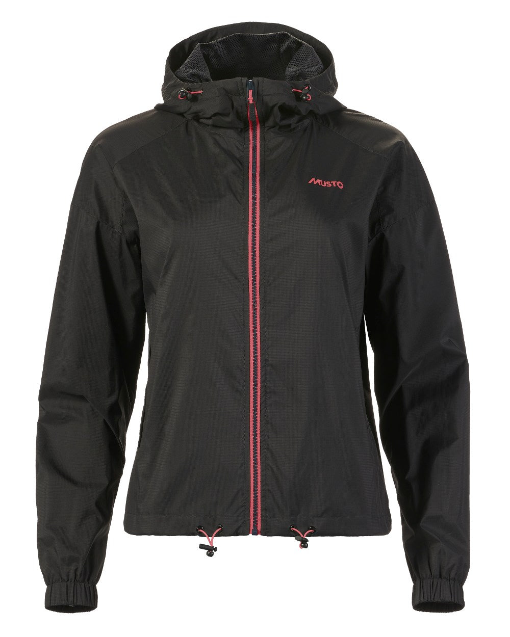 Black Coloured Musto Womens Windbreaker Jacket On A White Background 