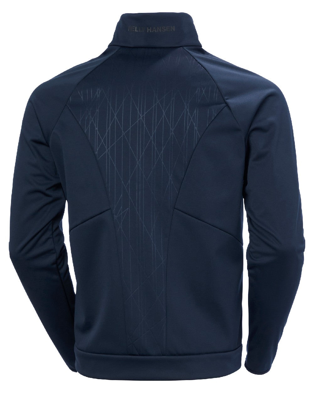 Navy coloured Helly Hansen Mens HP Windproof Fleece 2.0 on white background 