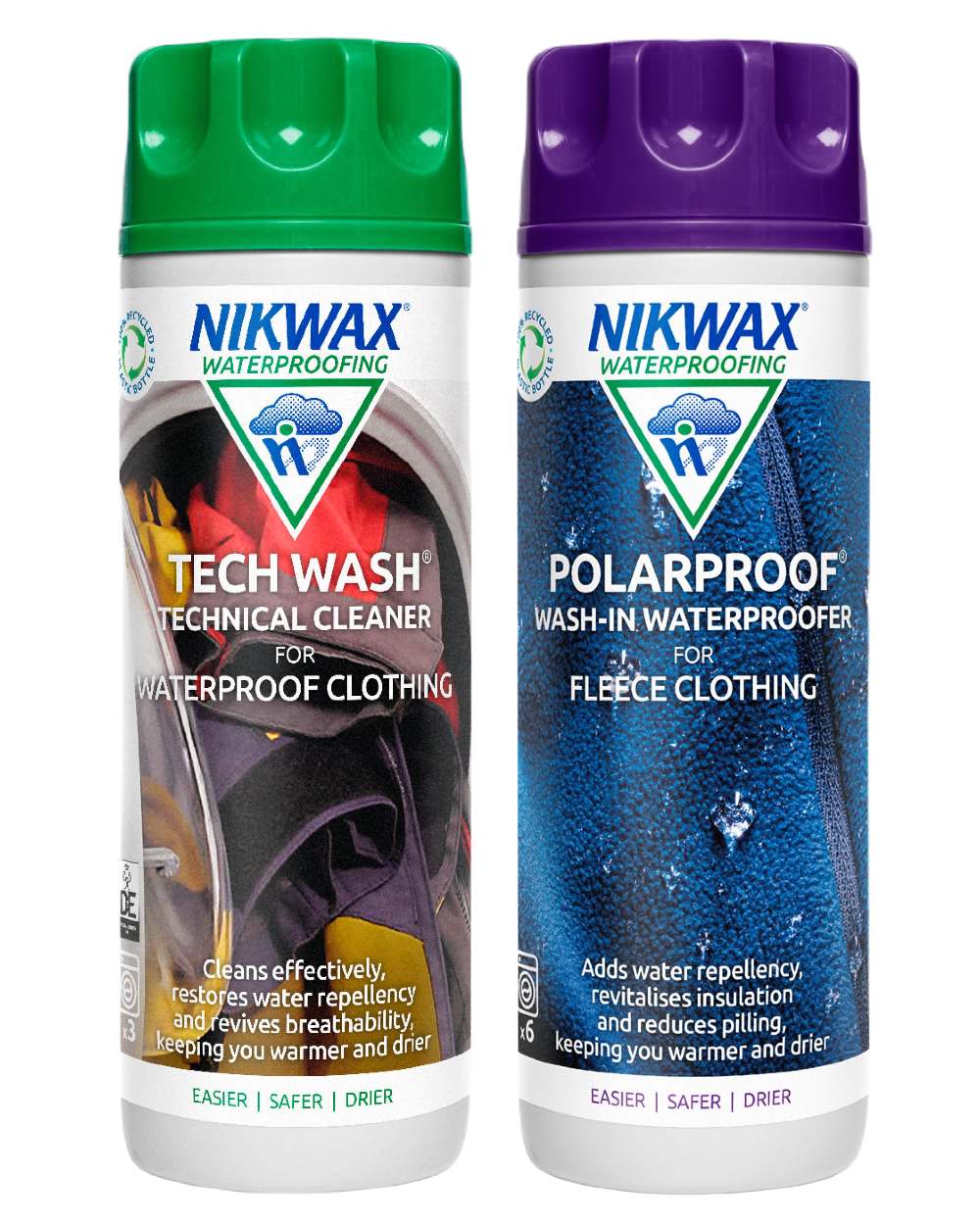 Nikwax Tech Wash/Polar Proof Twin Pack On A White Background