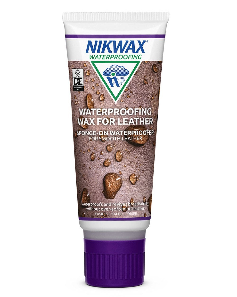 Neutral Coloured Nikwax Waterproofing Wax Cream for Leather On A White Background