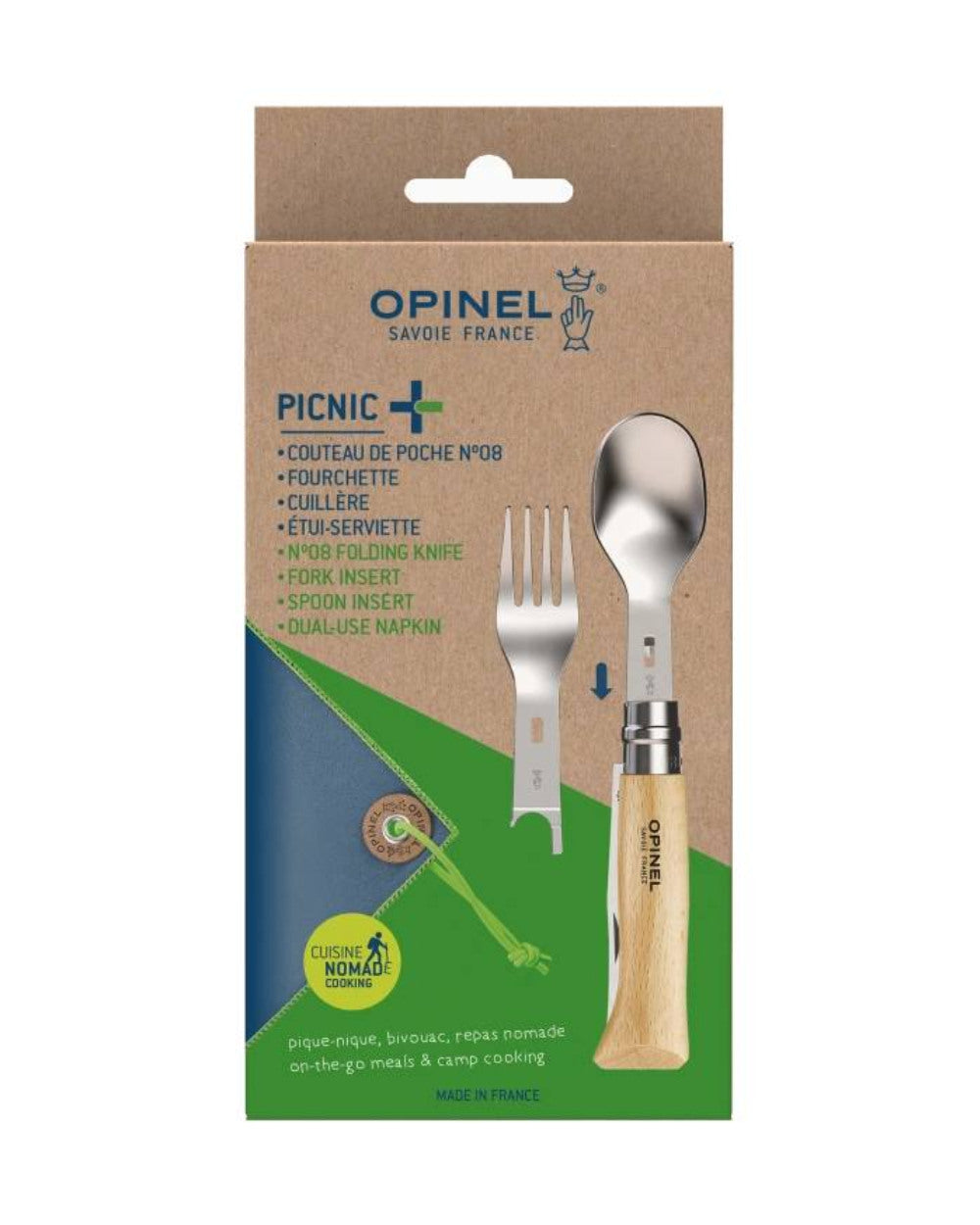 Opinel Complete Picnic Set On A White Background