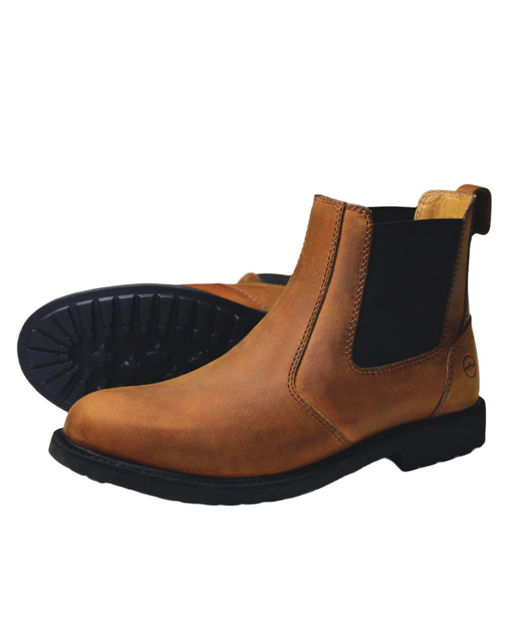 Sand Coloured Orca Bay Mens Brecon Chelsea Boots On A White Background 