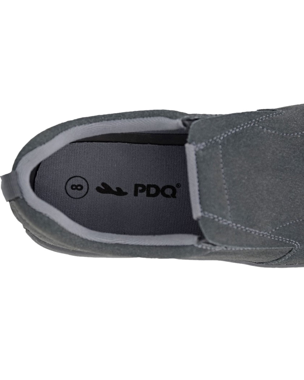 Grey Coloured PDQ Ryno Twin Gusset Jungle Casual Trainers on White Background
