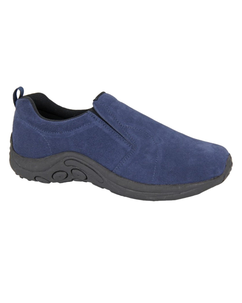 Navy Coloured PDQ Ryno Twin Gusset Jungle Casual Trainers on White Background
