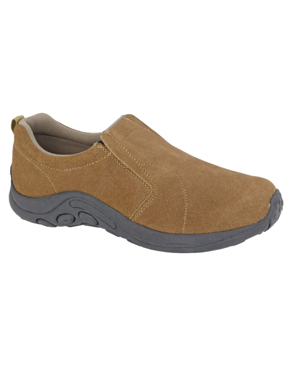 Taupe Coloured PDQ Ryno Twin Gusset Jungle Casual Trainers on White Background
