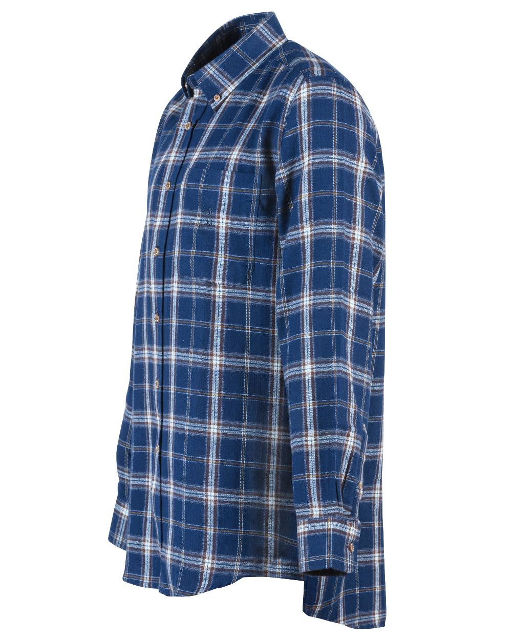 Blue Coloured Percussion Ardenne Shirt On A White Background 