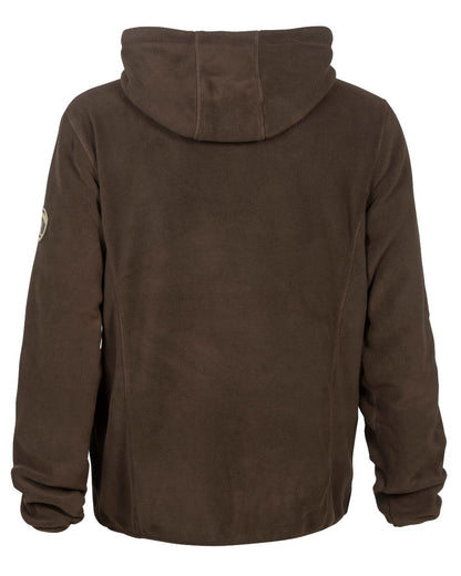 Brown Coloured Percussion Fleece Hooded Sweatshirt On A White Background 