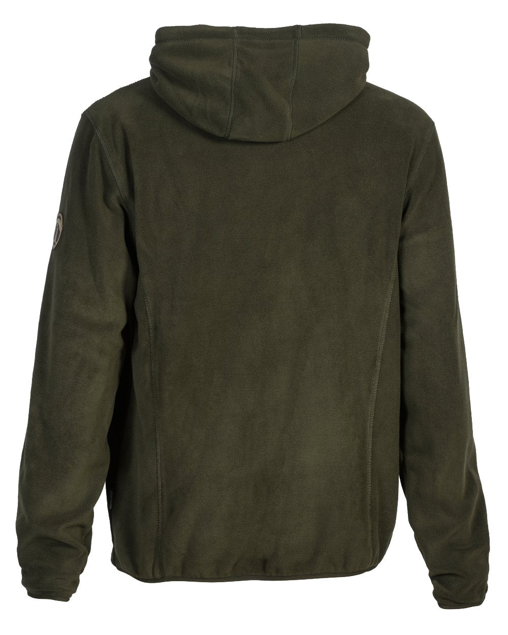 Khaki Coloured Percussion Fleece Hooded Sweatshirt On A White Background 