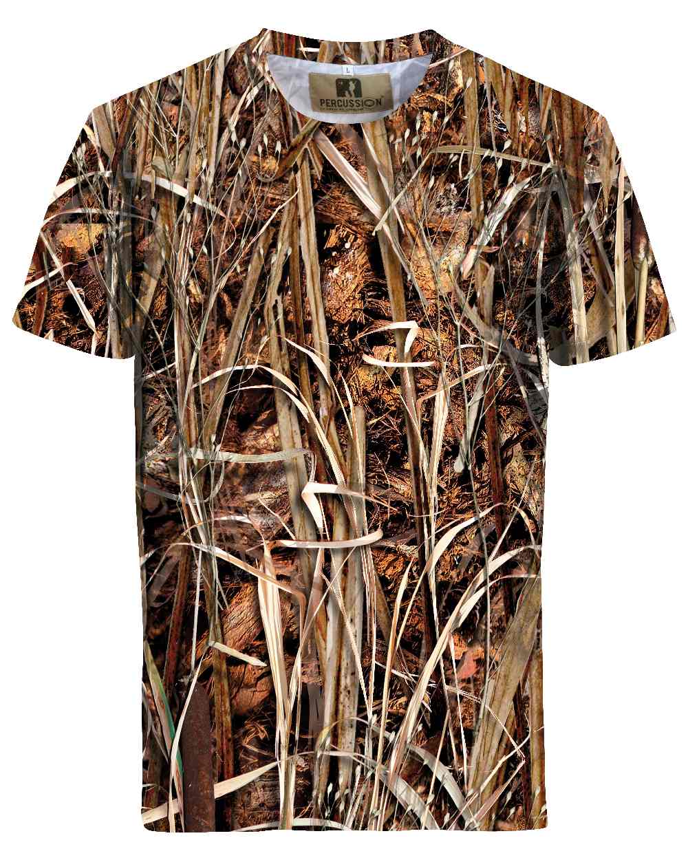 Camo Wet Coloured Percussion Ghostcamo T-Shirt On A White Background 