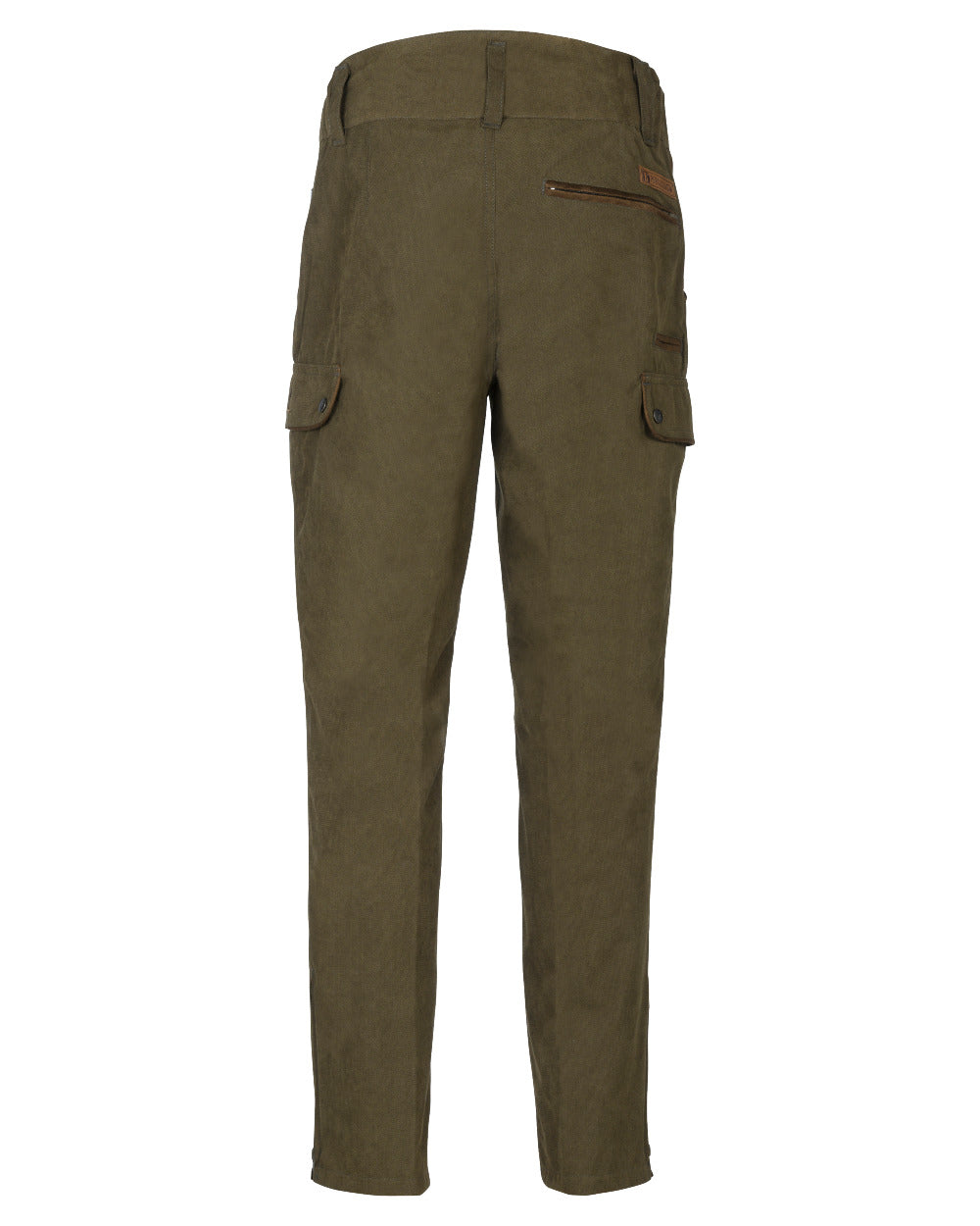 Khaki Coloured Percussion Marly Hunting Trousers On A White Background