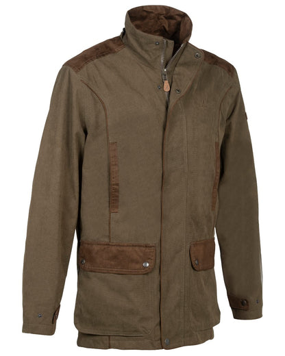 Khaki Coloured Percussion Marly Jacket On A White Background