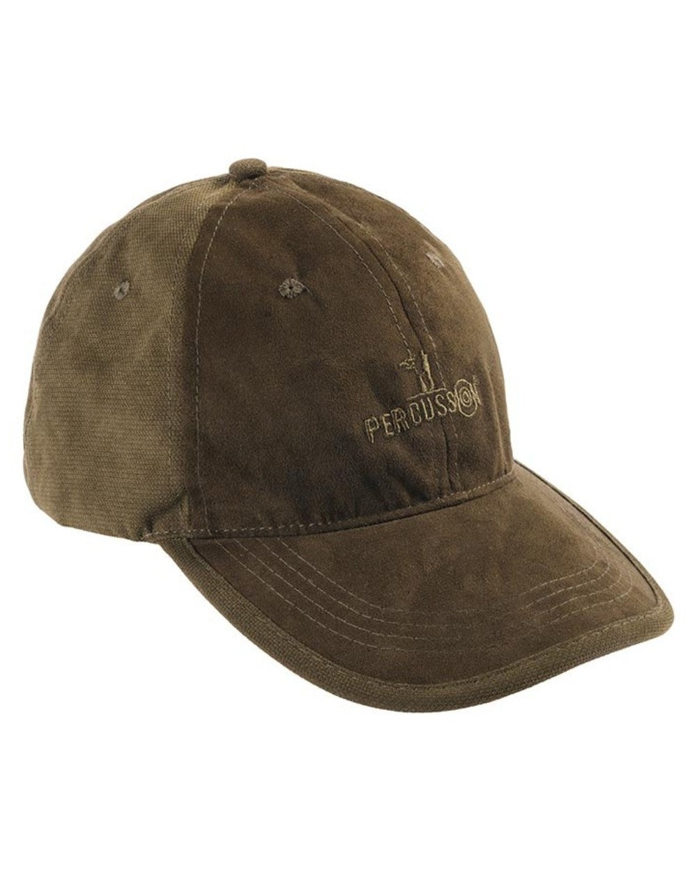 Khaki Coloured Percussion Rambouillet Waterproof Cap On A White Background 