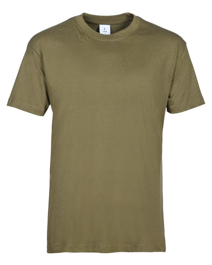 Khaki Beige Camo Coloured Percussion T-Shirts Camo Three Pack On A White Background