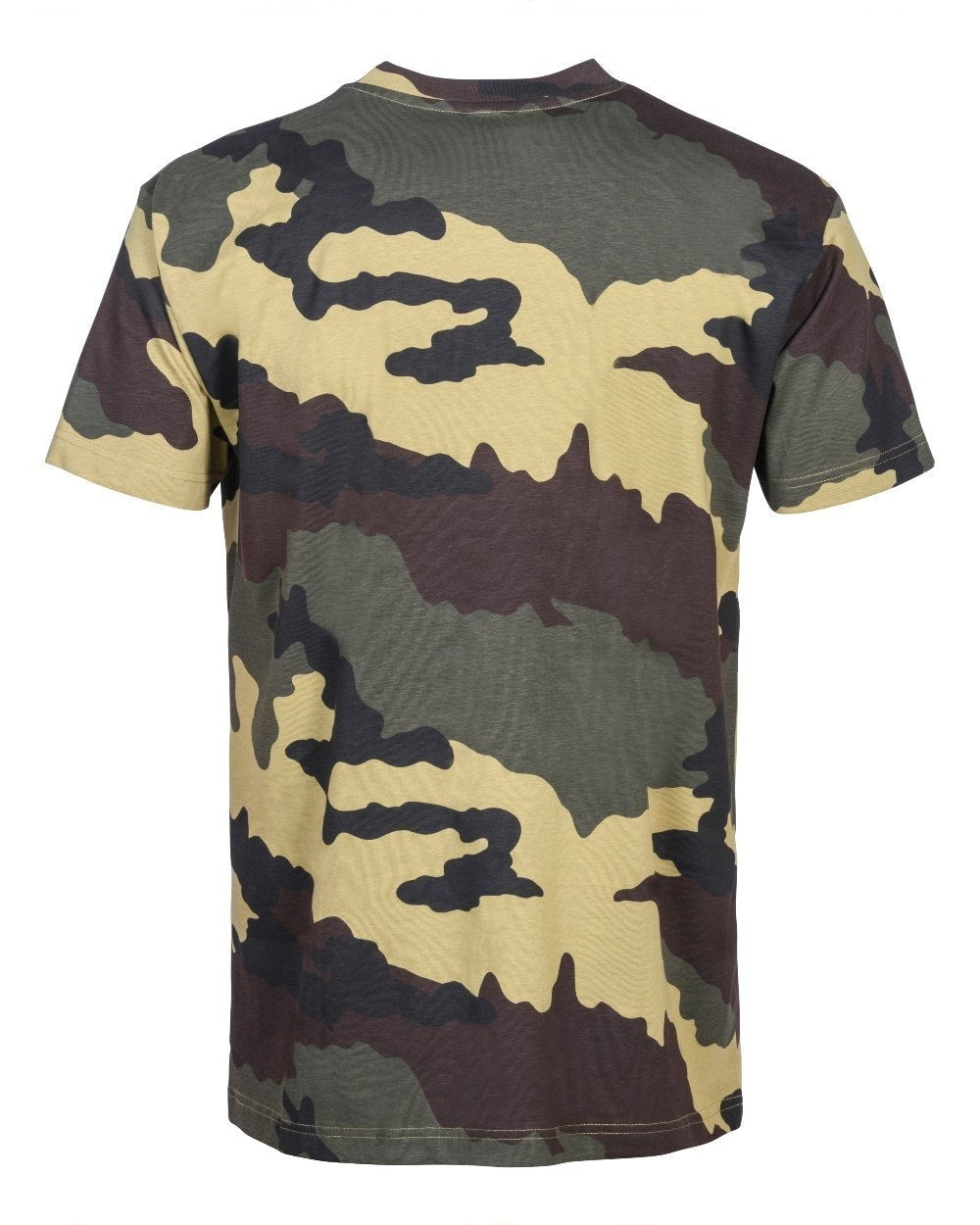 Khaki Beige Camo Coloured Percussion T-Shirts Camo Three Pack On A White Background