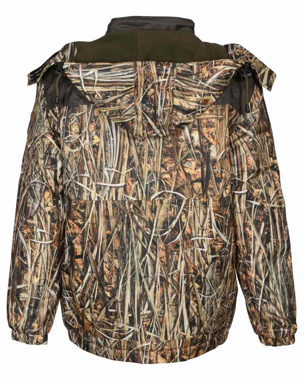 Camo Wet Coloured Percussion Warm Padded Windbreaker Jacket On A White Background 