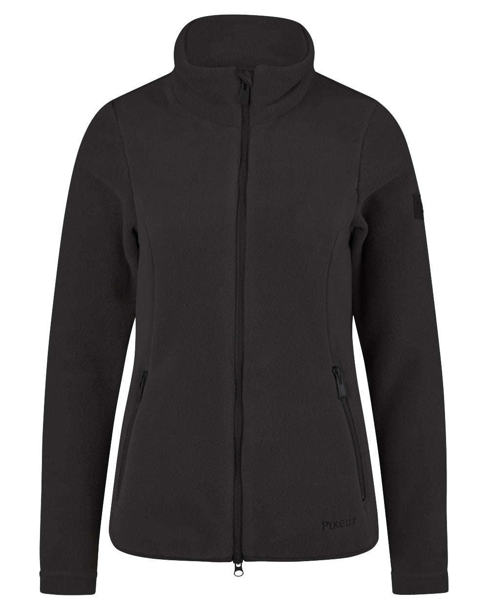 Black Coloured Pikeur Fleece Jacket On A White Background 