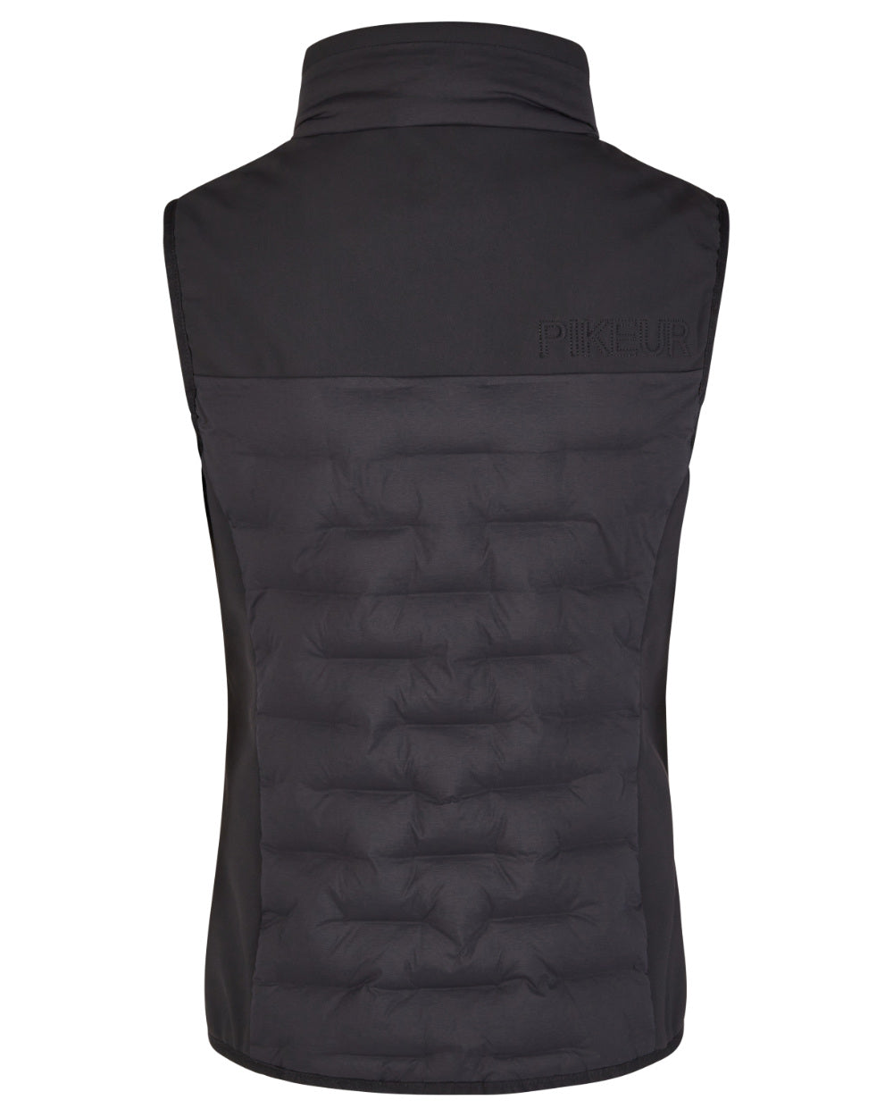 Black Coloured Pikeur Hybrid Vest On A White Background 