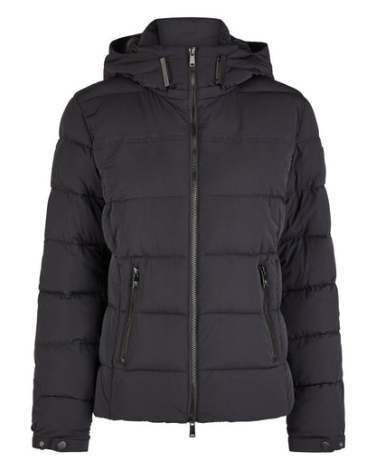 Black Coloured Pikeur Quilted Jacket On A White Background 