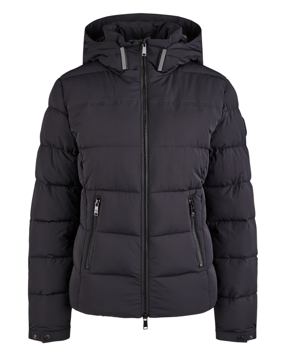 Navy Coloured Pikeur Quilted Jacket On A White Background 