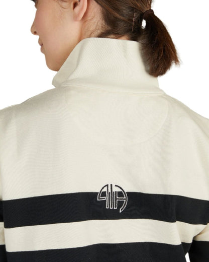 Off White Black Coloured Pikeur Sweater On A White Background