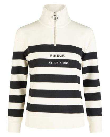 Off White Black Coloured Pikeur Sweater On A White Background