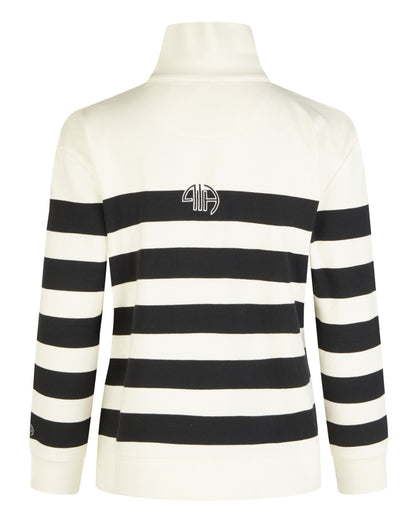 Off White Black Coloured Pikeur Sweater On A White Background