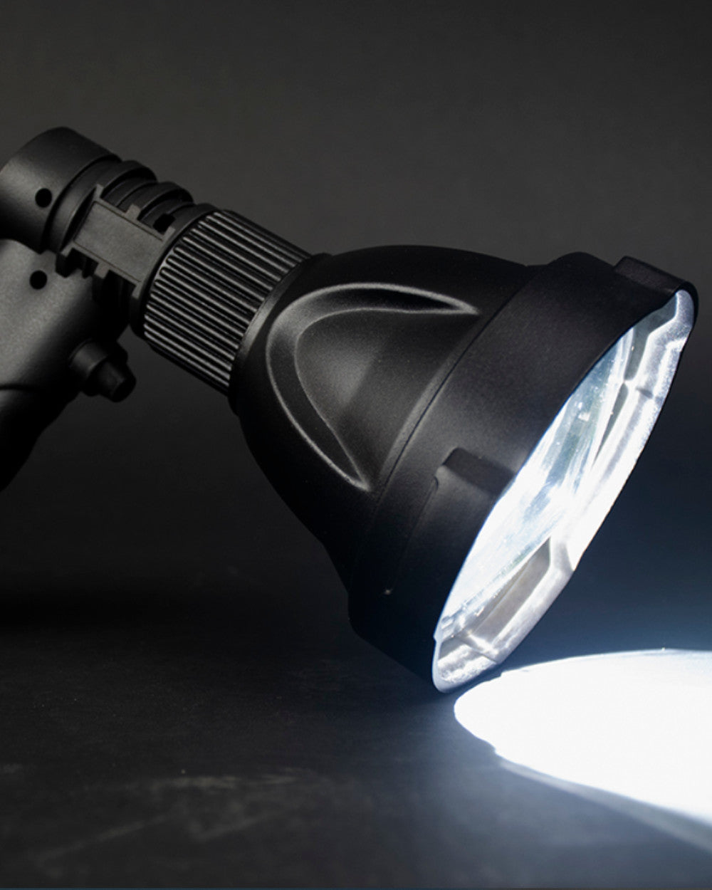 Black Coloured Richter Trigger Lamp On A Black Background 