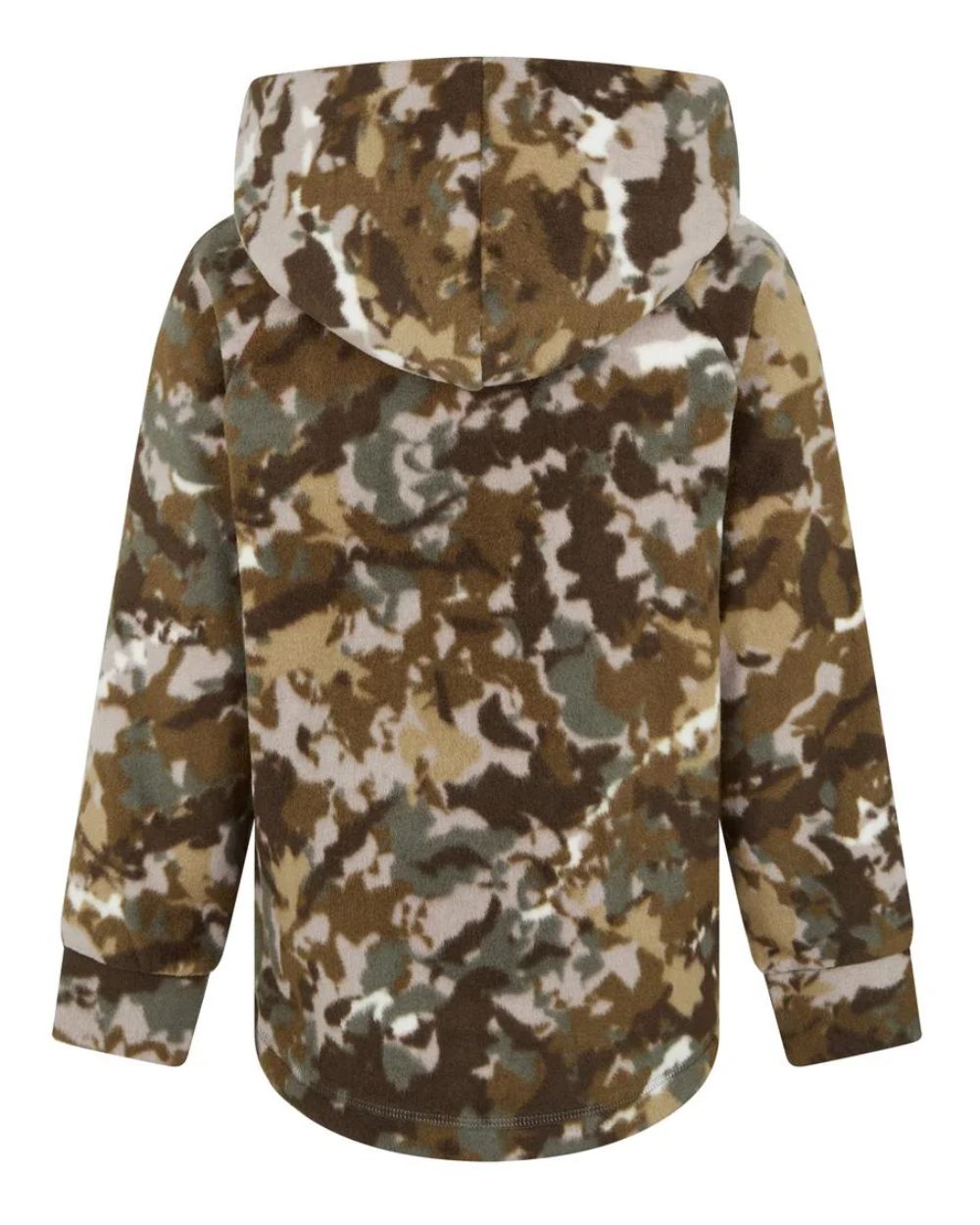 BDU Camo Coloured Ridgeline Childrens Northern Pines Fleece Hoodie On A White Background 