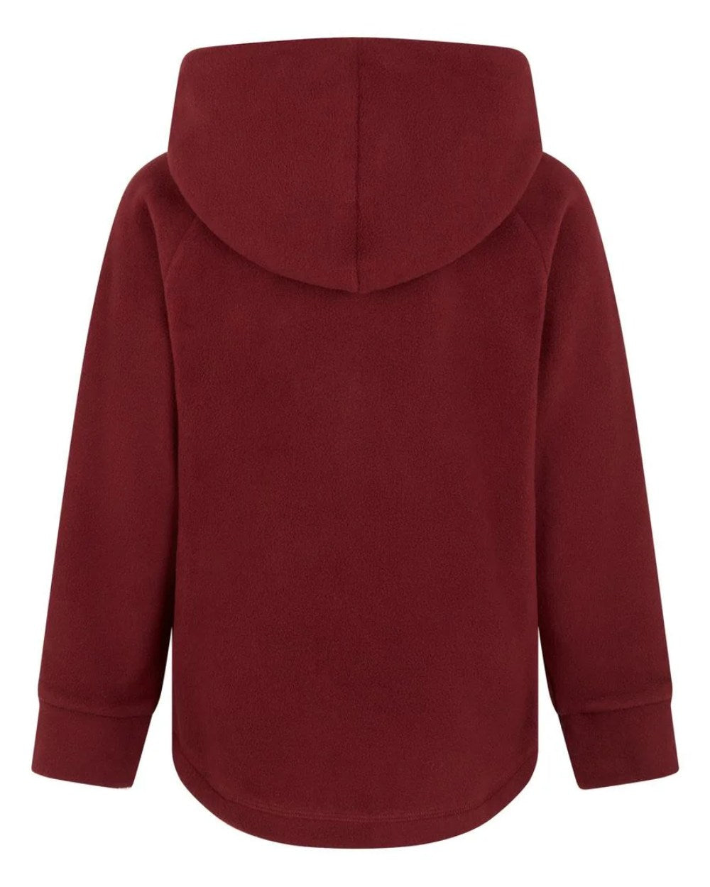 Winter Berry Coloured Ridgeline Childrens Northern Pines Fleece Hoodie On A White Background 