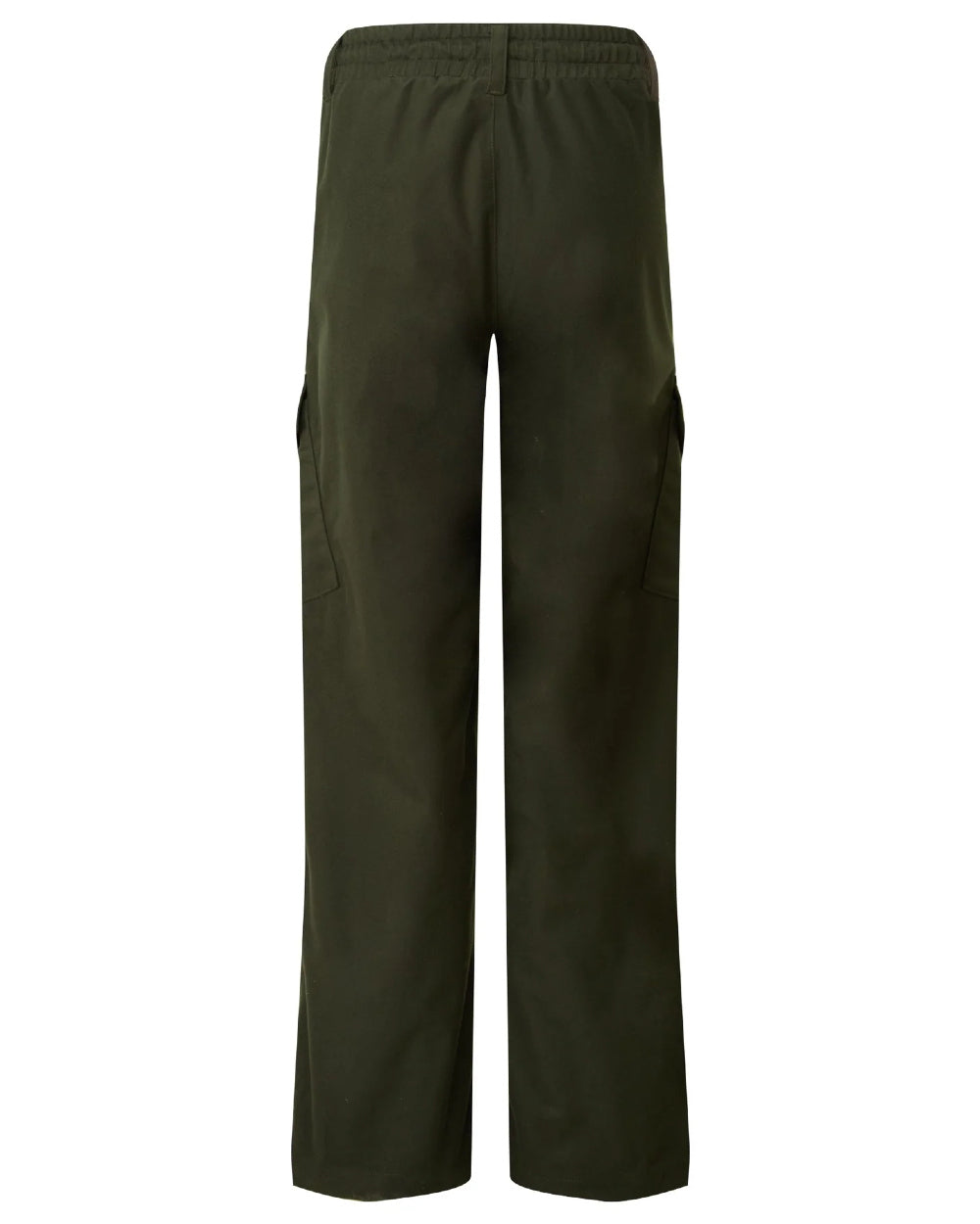Deep Forest Coloured Ridgeline Childrens Spiker Trousers On A White Background 