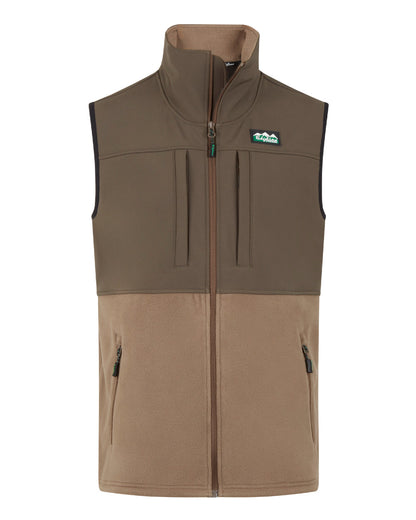 Light Bark Coloured Ridgeline Hybrid Fleece Vest On A White Background 