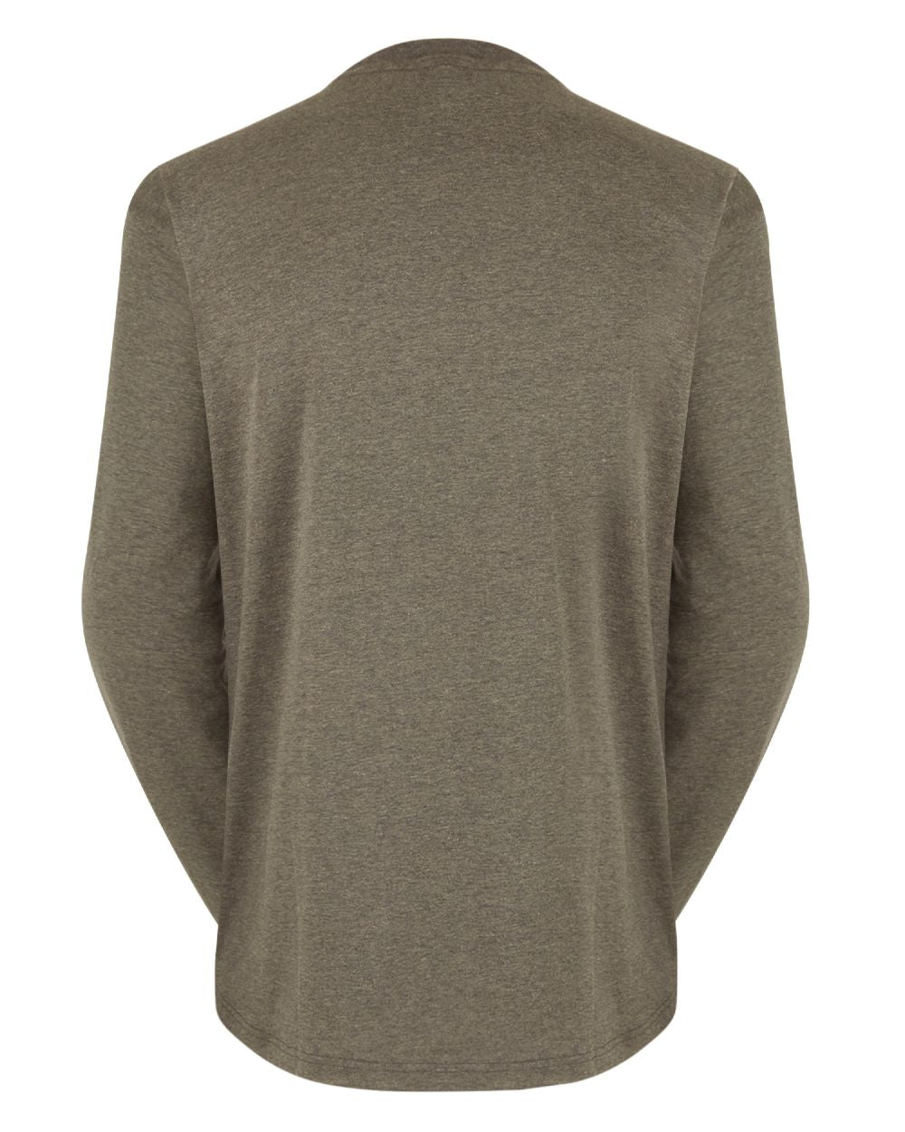 Smokey Olive Marl Coloured Ridgeline Mens Baseline Top On A White Background 