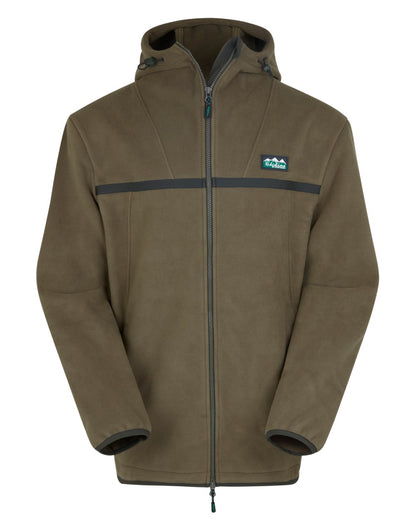 Ivy Green Coloured Ridgeline Mens Kodiak Fleece Jacket On A White Background