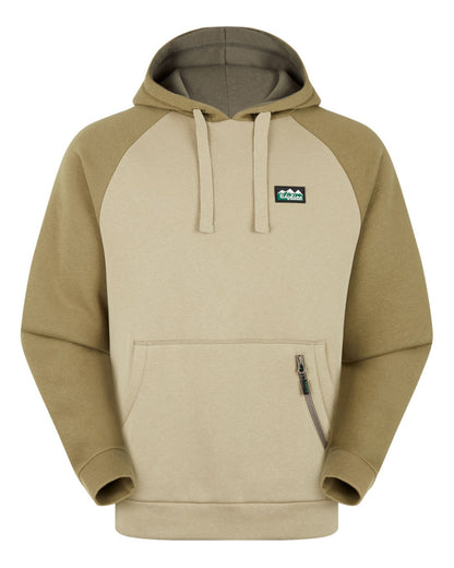 Teak Coloured Ridgeline Mens North Island Hoodie On A White Background 