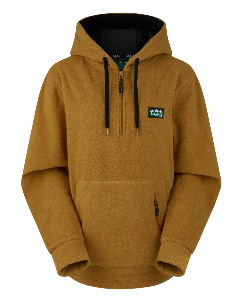 Ochre Coloured Ridgeline Womens Ballistic Hoodie On A White Background 