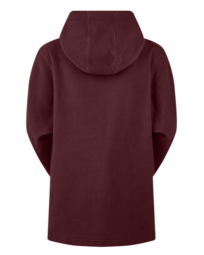 Winter Berry Coloured Ridgeline Womens Ballistic Hoodie On A White Background 