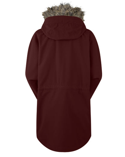 Winter Berry Coloured Ridgeline Womens Monsoon Nordic Smock On A White Background 