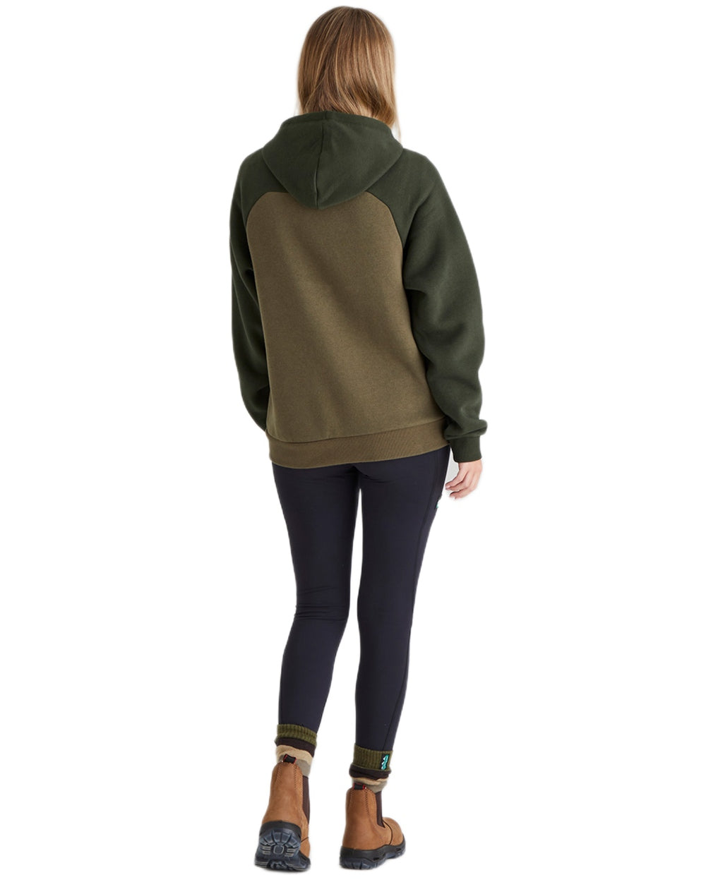 Ivy Green Coloured Ridgeline Womens North Island Hoodie On A White Background 