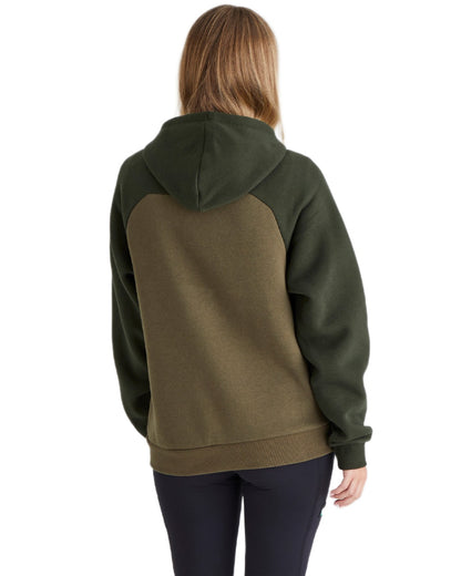 Ivy Green Coloured Ridgeline Womens North Island Hoodie On A White Background 
