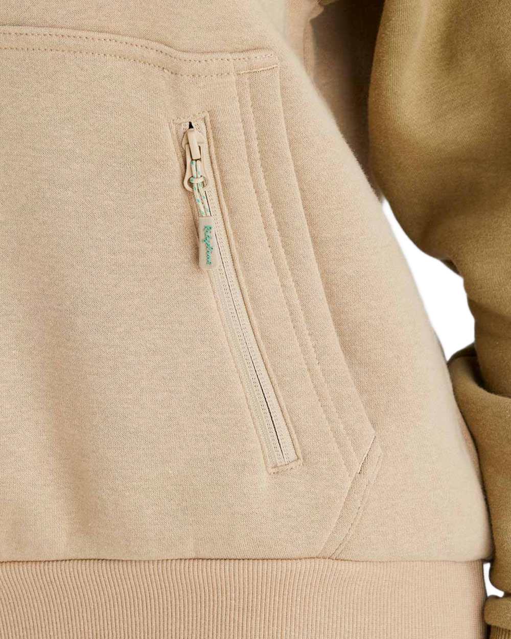 Teak Coloured Ridgeline Womens North Island Hoodie On A White Background 