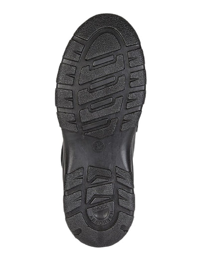 Black Coloured Roamers Childrens Twin Touch Fastening Shoes on White Background
