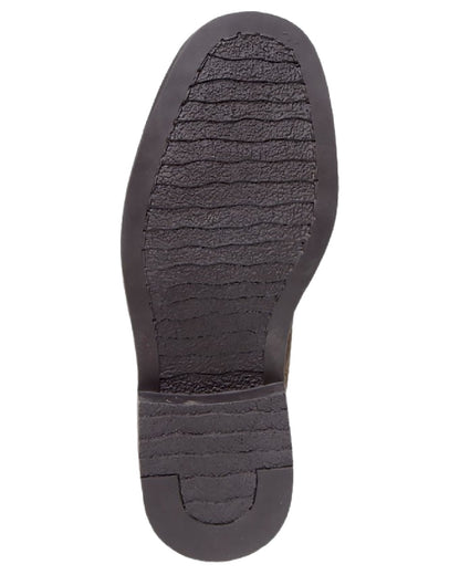 Brown Coloured Roamers Mens Brown Crazy Horse Leather Gusset Boots on White Background
