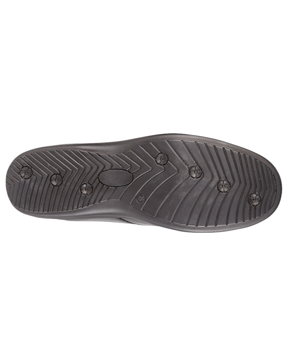 Black Coloured Roamers Mens Touch Fastening Lightweight Casual Shoes on White Background

