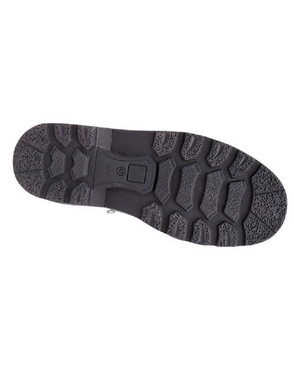 Black Coloured Roamers Mens Twin Zip Thermal Lined Boots on White Background
