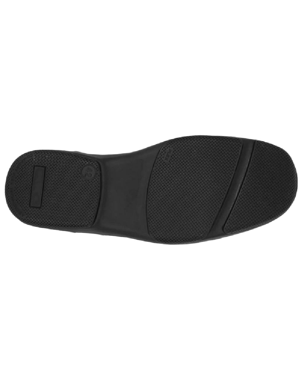 Black Coloured Roamers Mens Wide Fit 4 Eye Deluxe Comfort Superlight Casual Shoes on White Background
