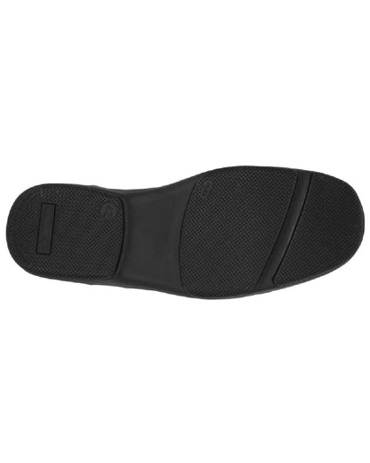 Black Coloured Roamers Mens Wide Fit 4 Eye Deluxe Comfort Superlight Casual Shoes on White Background
